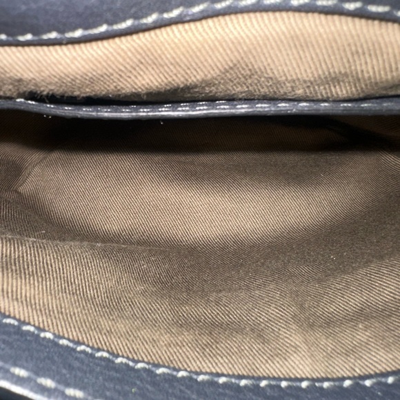 Rare! Chloe Black Leather Studded Small Marcie Saddle Crossbody - Picture 8 of 14